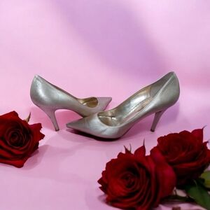Sophisticated Silver Stiletto Heels